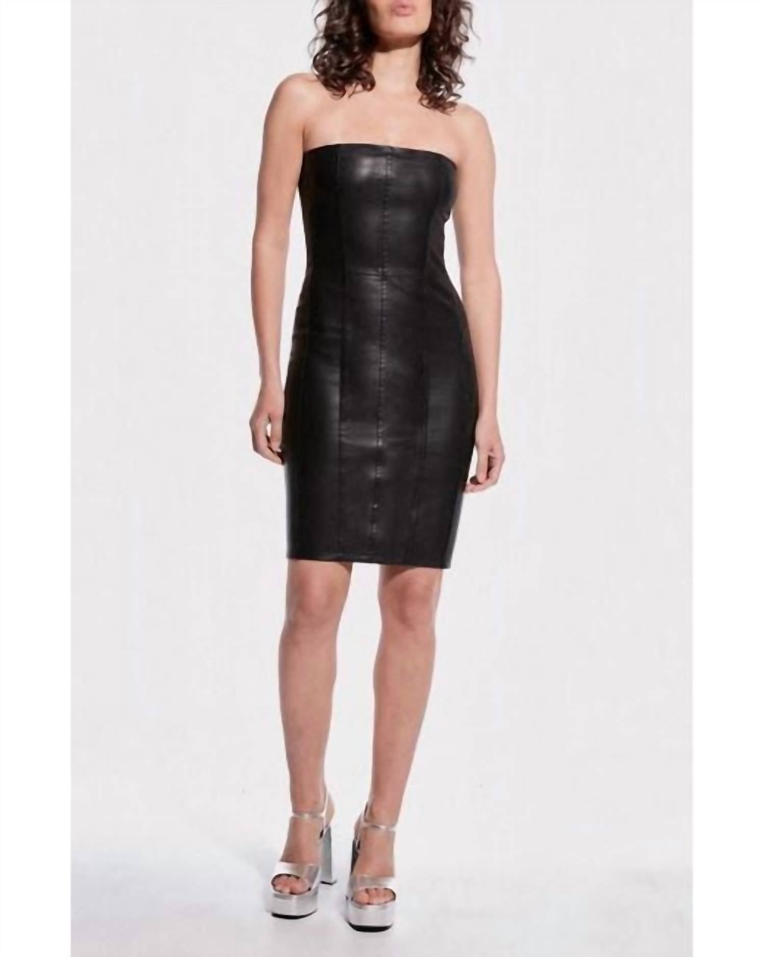 As By Df - Revenge Stretch Leather Mini Dress