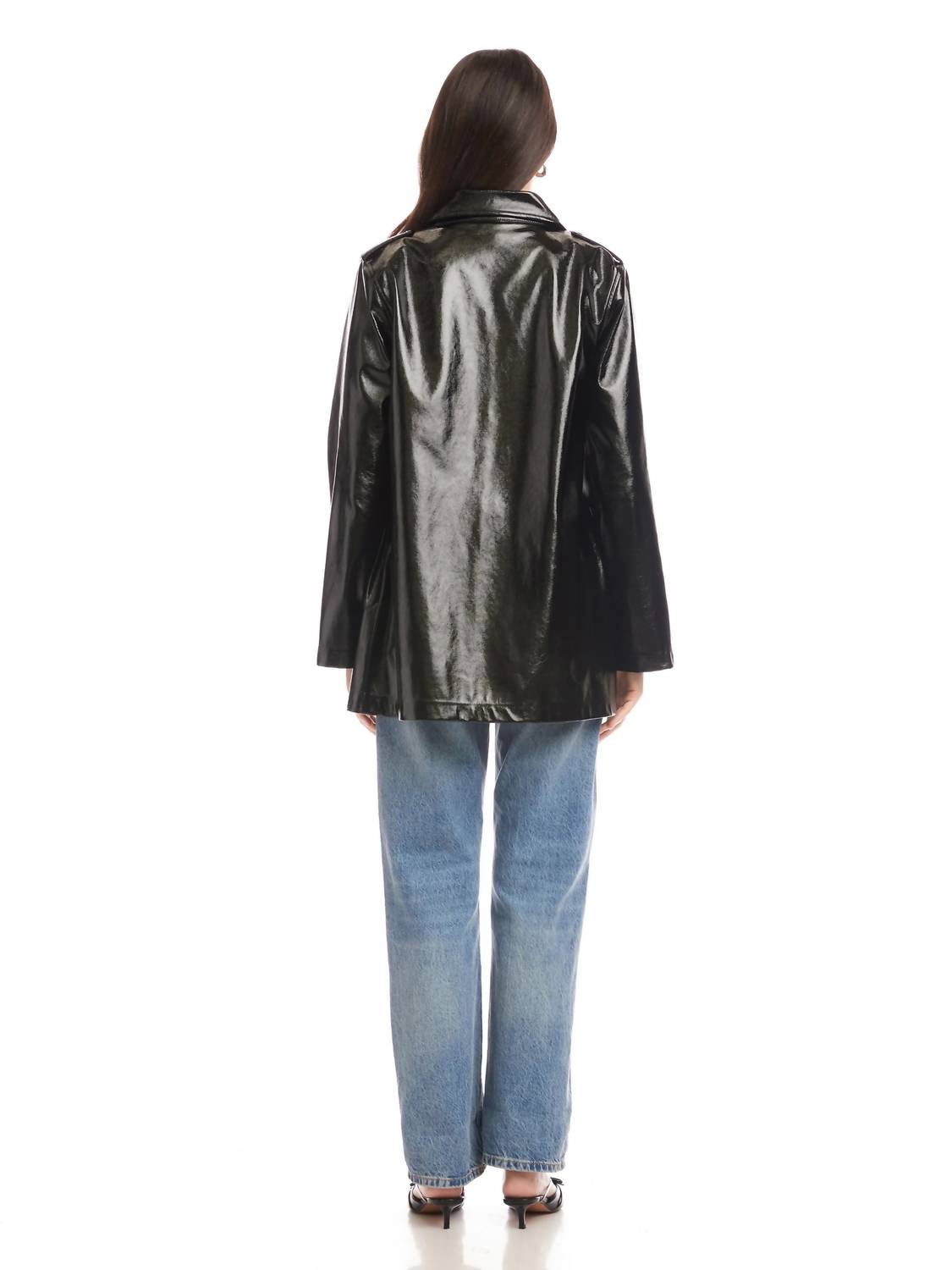 Fifteen Twenty - Janet Faux Patent Leather Jacket