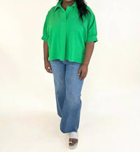 Entro - Sutton Split Neck Blouse