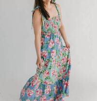 Flying Tomato - Patchwork Printed Woven Maxi Dress