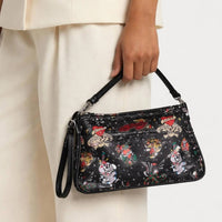 Ed Hardy - Women's Convertible Wristlet & Key Ring Bag