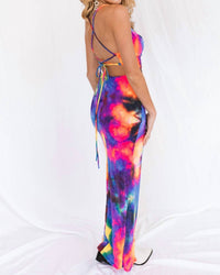 Lovely Day - Rainbowland Maxi Dress