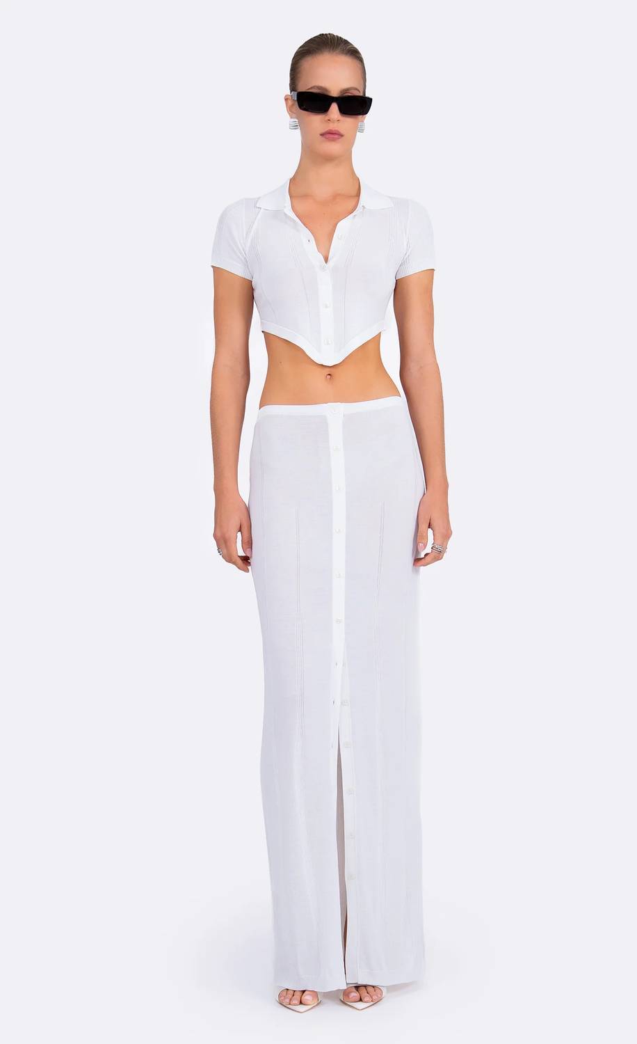 Nonchalant Label - Palmer Polo Crop Top