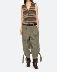Sea - Ciara Fair Isle Knit Combo Vest