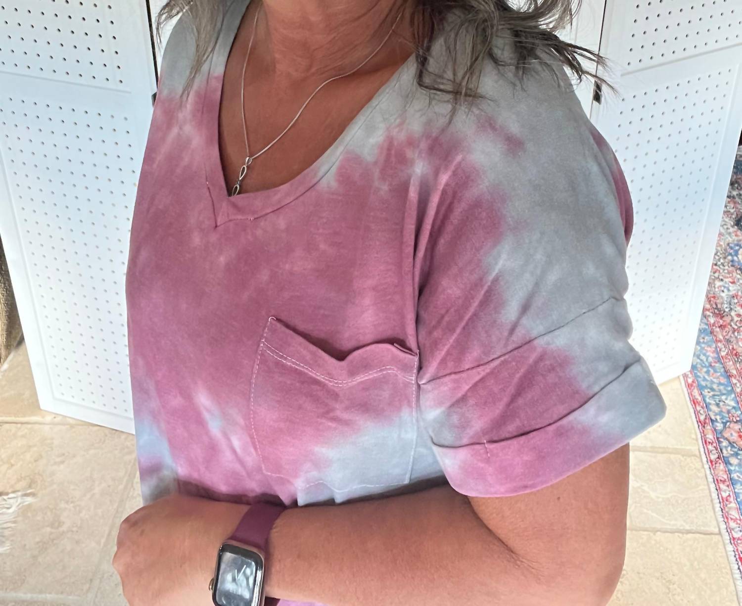 Sew In Love - Tie Dye Tee With Pocket Shirt