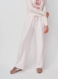 Sundry Straight Drawstring Pant in oyster - women's pants