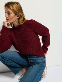Nation Ltd - Eboni Mock Neck Tuck Top