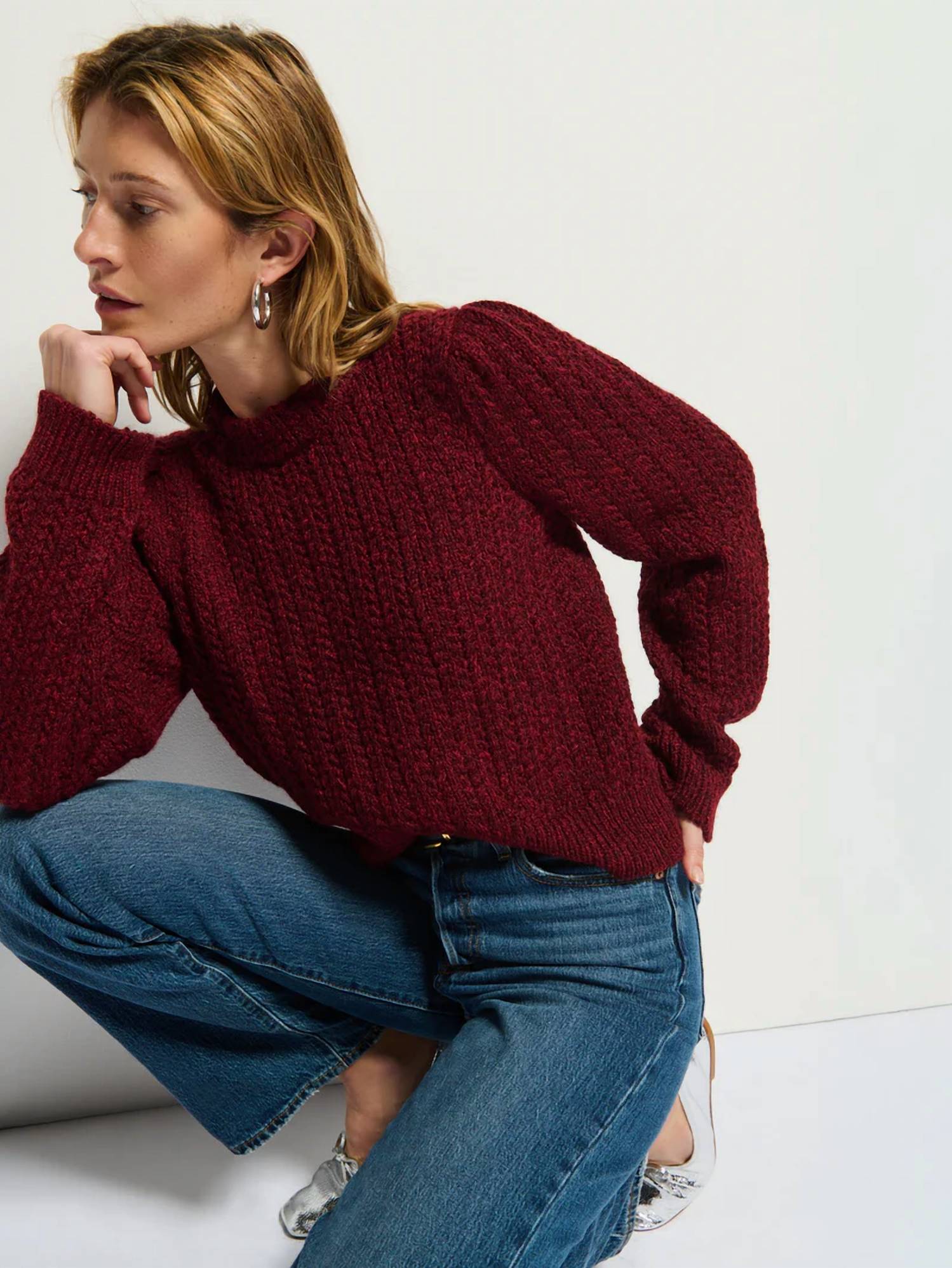 Nation Ltd - Eboni Mock Neck Tuck Top