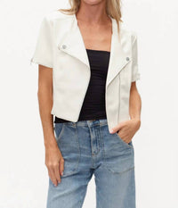 Six/Fifty - Suri Leather Moto Jacket