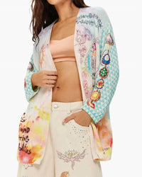 Me369 - Mykonos Printed Cardigan