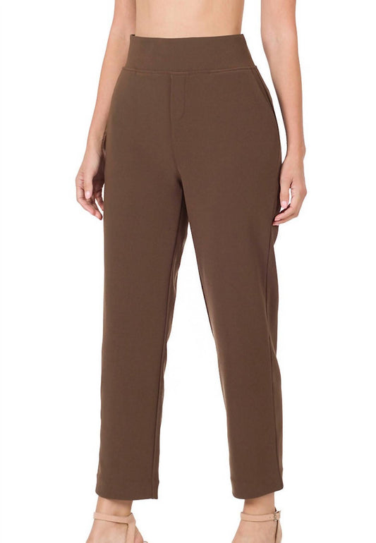 Zenana - 7/8 length stretch pull-on dress pants