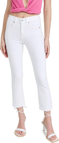 Carly Kick Flare Raw Hem Jeans