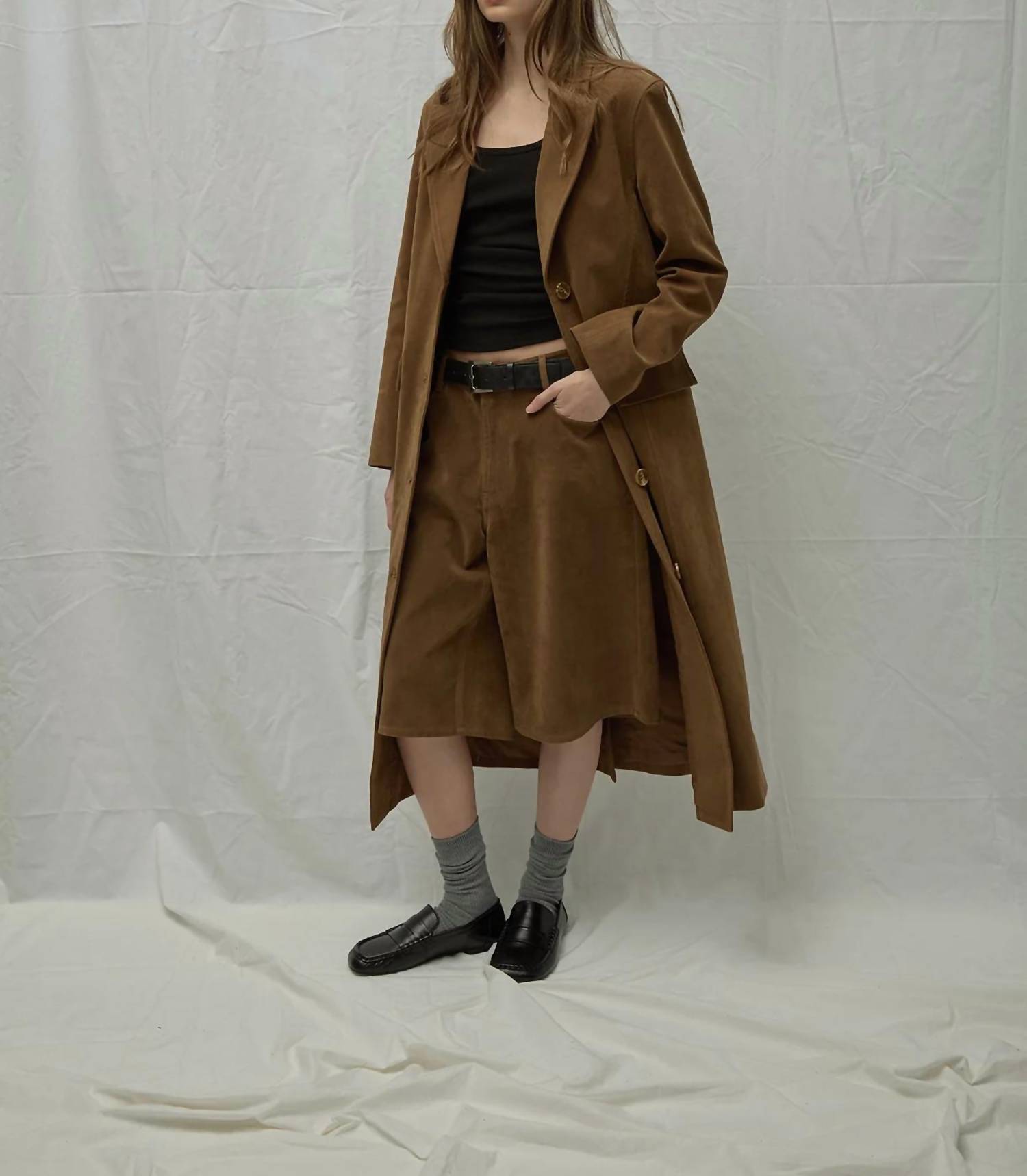 Apparis - Women's Ren Sans Suede Bermuda Shorts
