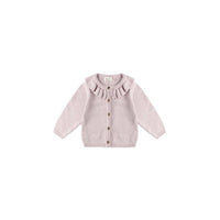 Quincy Mae - Girl's Ruffle Collar Cardigan