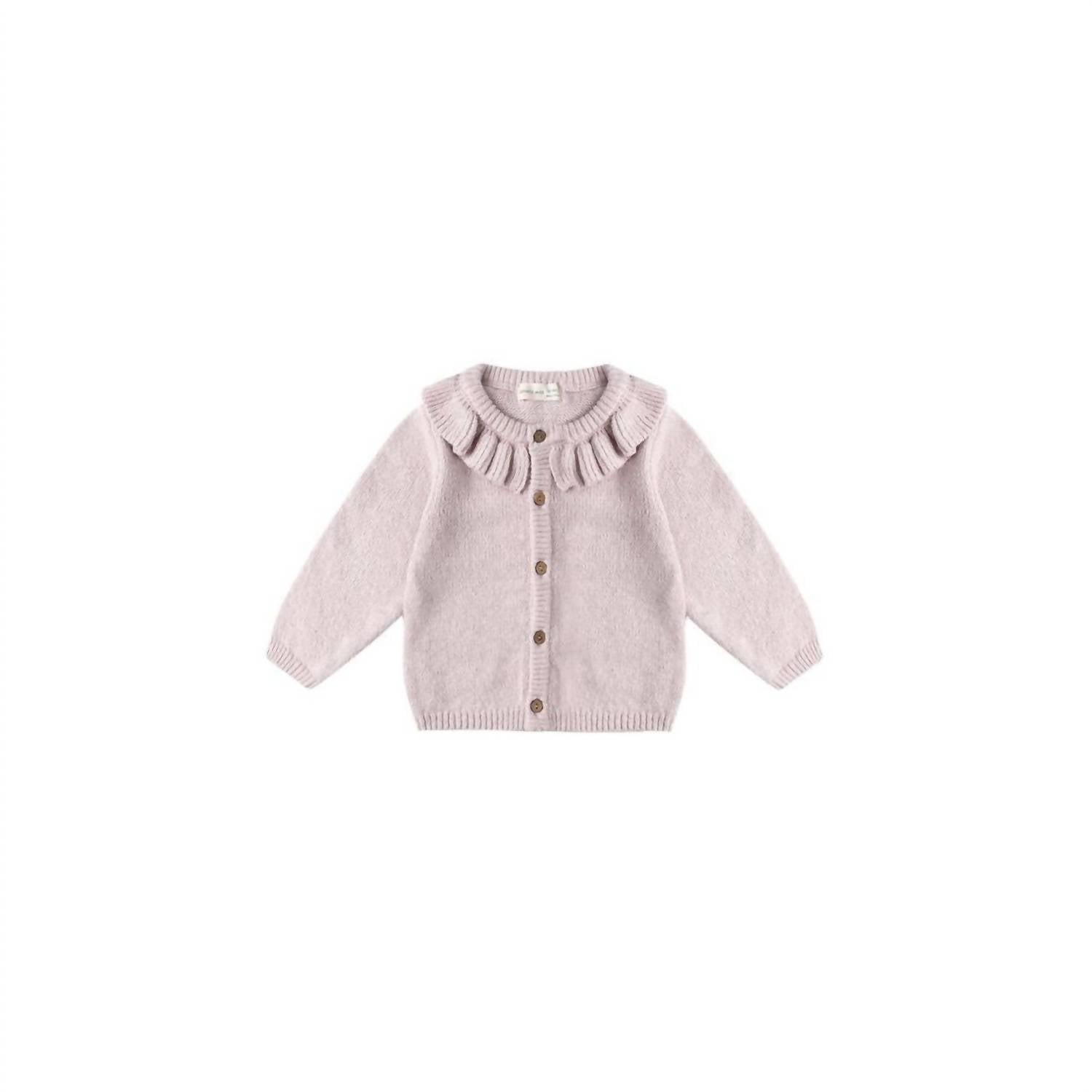 Quincy Mae - Girl's Ruffle Collar Cardigan
