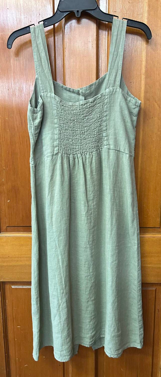 Dolcezza - Women's Button Fit Linen Dress