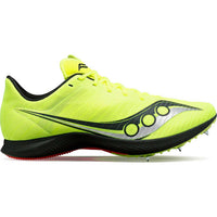 SAUCONY Men's Velocity Mp Race Shoe in 05 citron black - men's shoe - detail view
