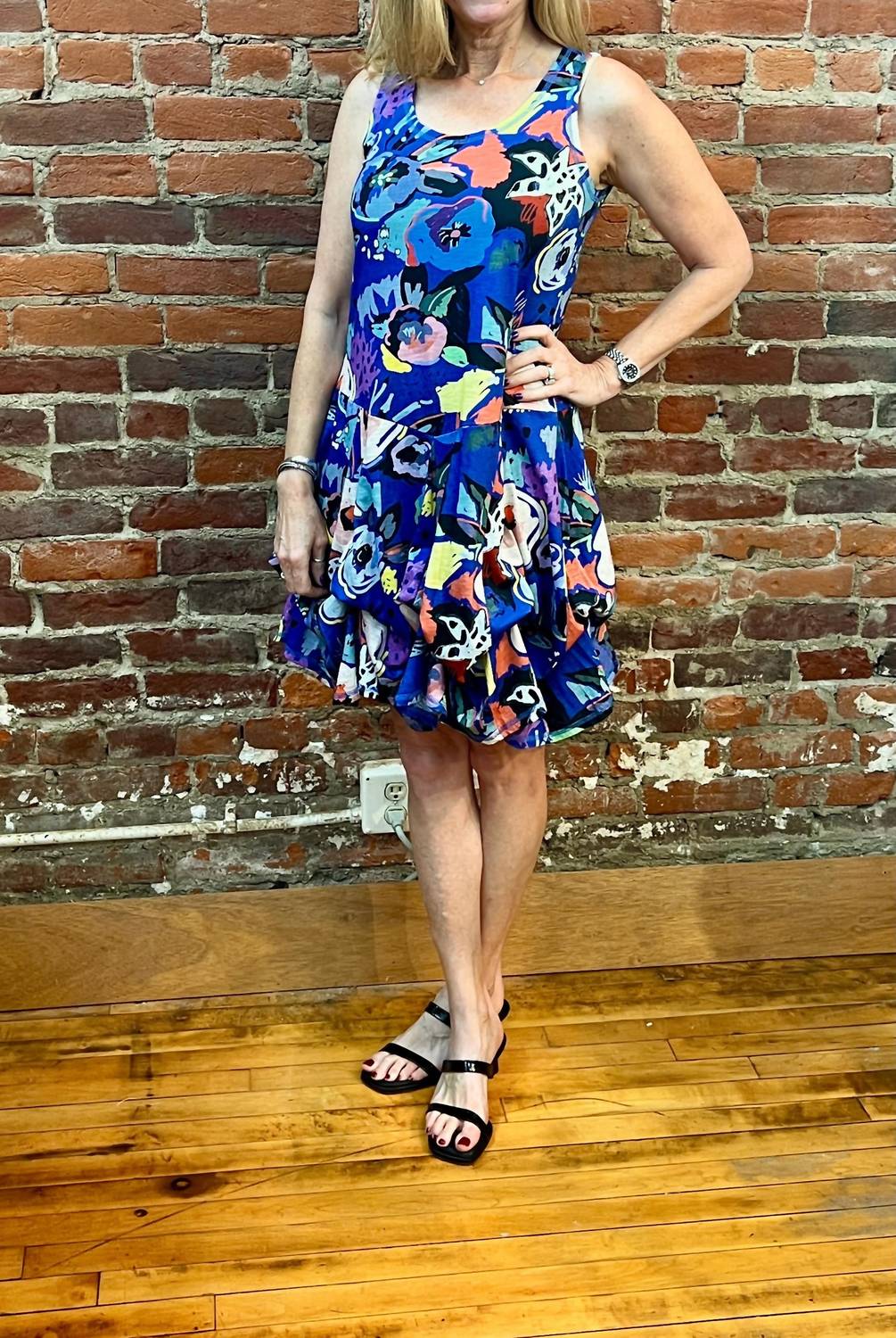 Shana Apparel - Sleeveless Tulip Cotton Mini Dress