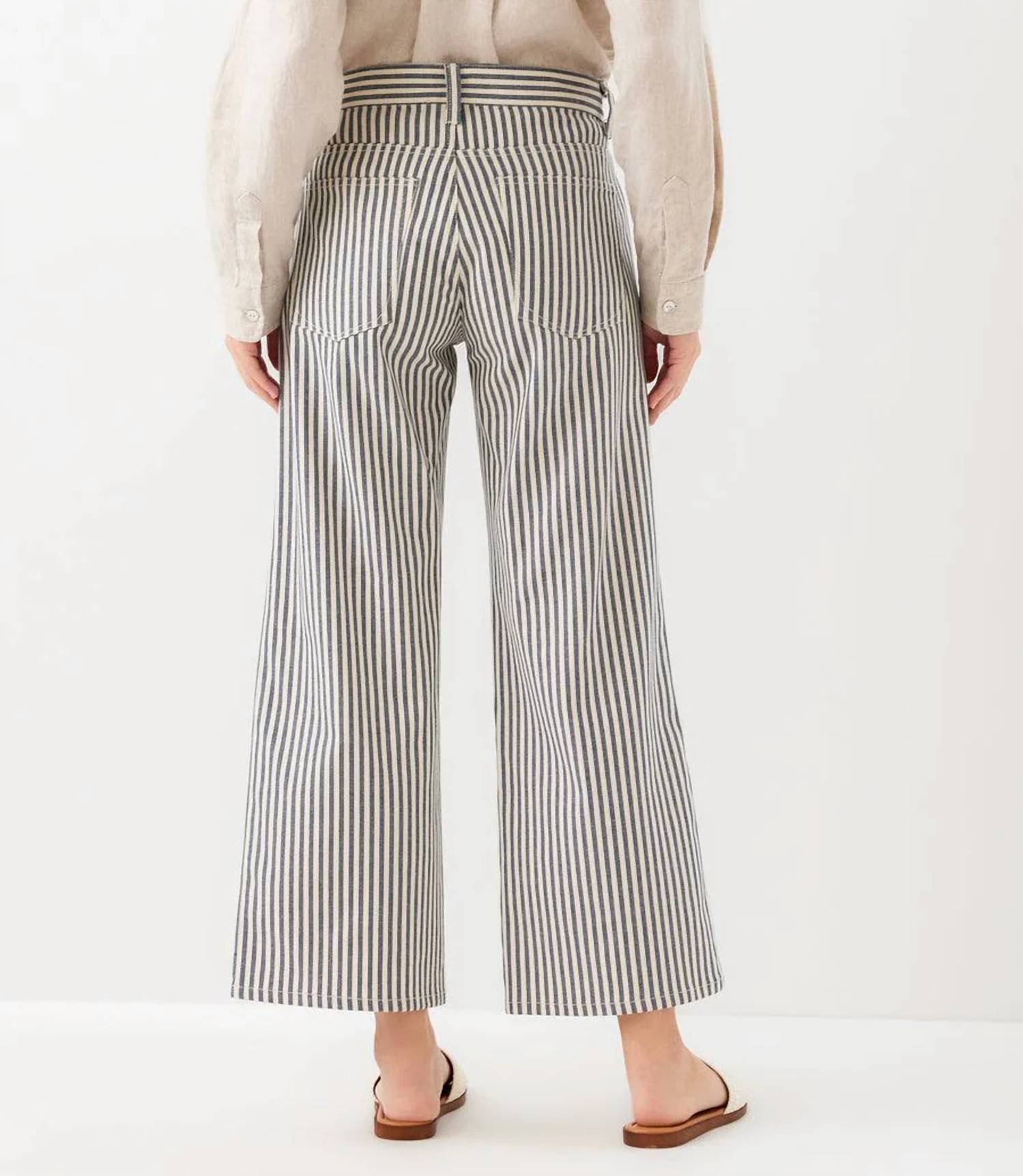 Karen Kane - Stripe Cropped Jeans
