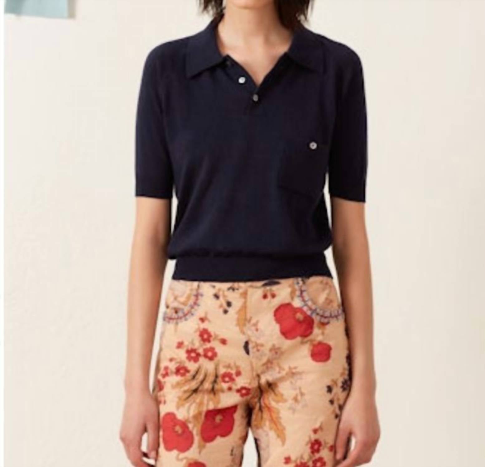 ALIX OF BOHEMIA Lessi Knit Top in midnight - women's blouse