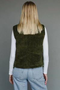 Panache - Zipper Corduroy Vest