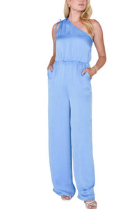 STEVE MADDEN ADELE JUMPSUIT in azure blue - women's pants