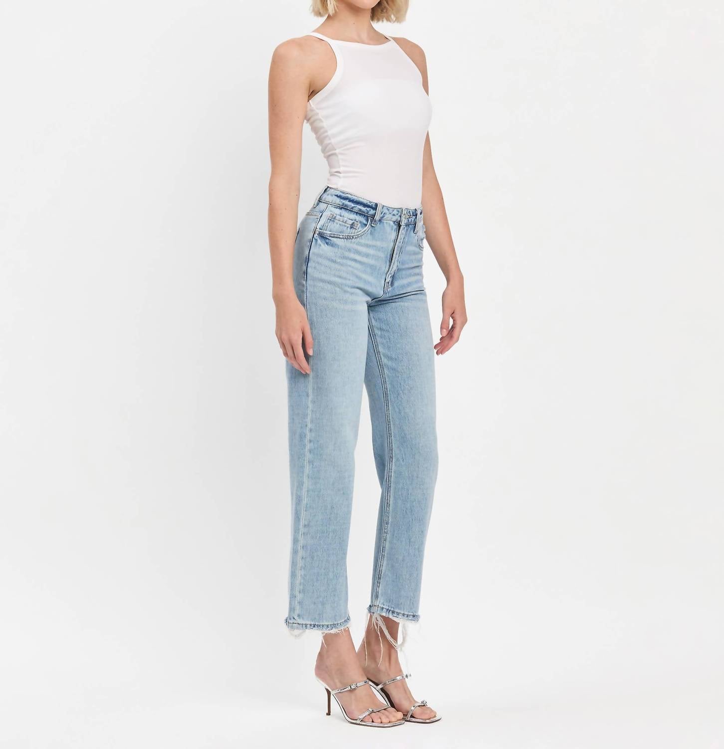Lovervet - Lina 90's High Rise Ankle Slim Jeans