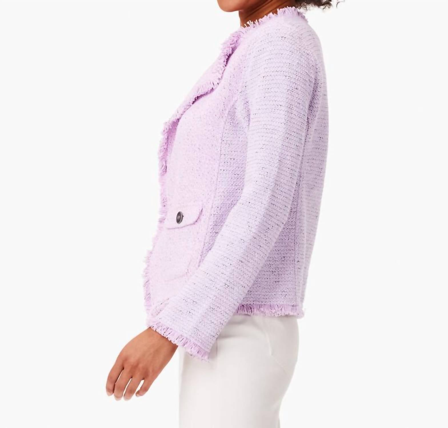Nic + Zoe - fringe pocket jacket