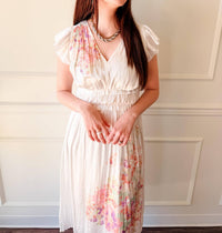 Current Air - Blossom Breeze Pleated Midi Dress
