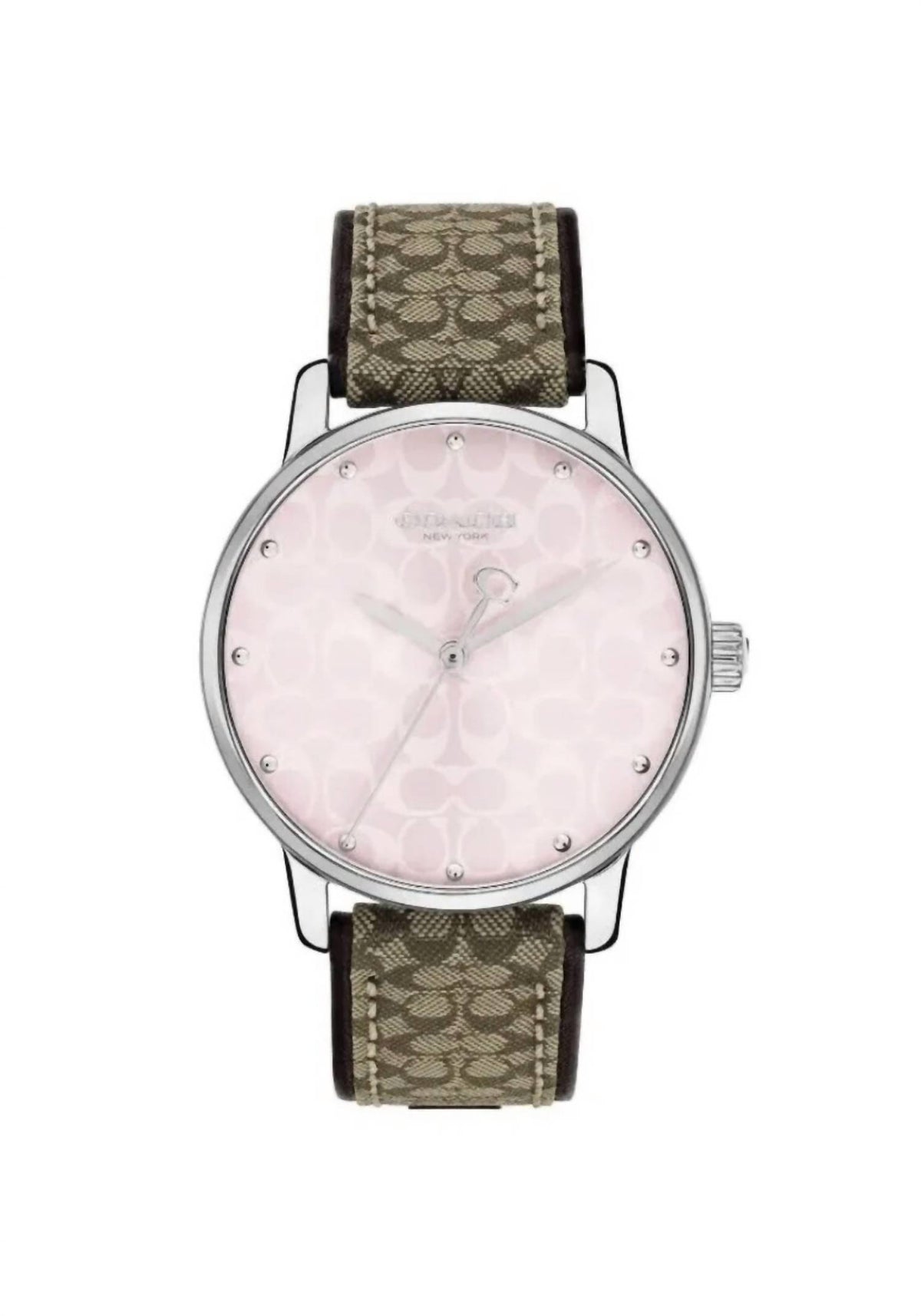 Coach - Women's Patterned Dial Logo Strap Watch