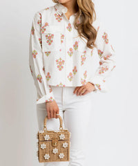 Karlie - Digital Floral Top