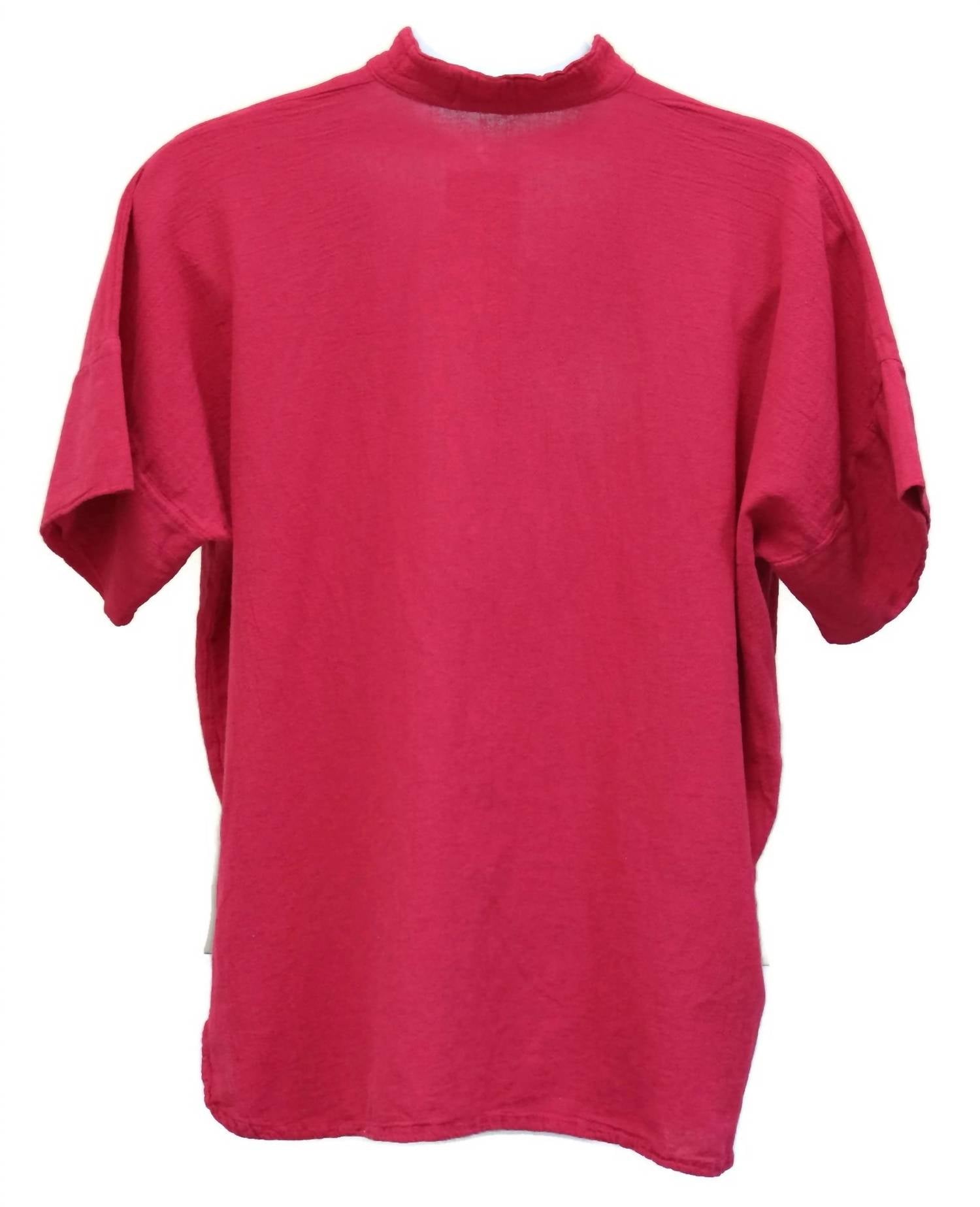 Maria De Guadalajara - Women's Short Sleeve Cotton Gauze Top