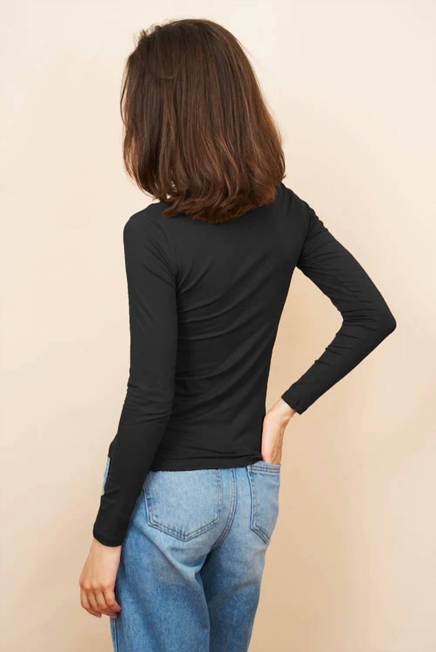 Majestic Filatures - Soft Touch Long Sleeve Crew Neck Tee