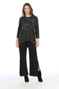 Jess & Jane - Thousand Miles Baby Terry Button Accent Top