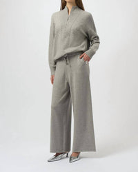 Joseph Ribkoff - Embellished Pull On Wide Leg Pants