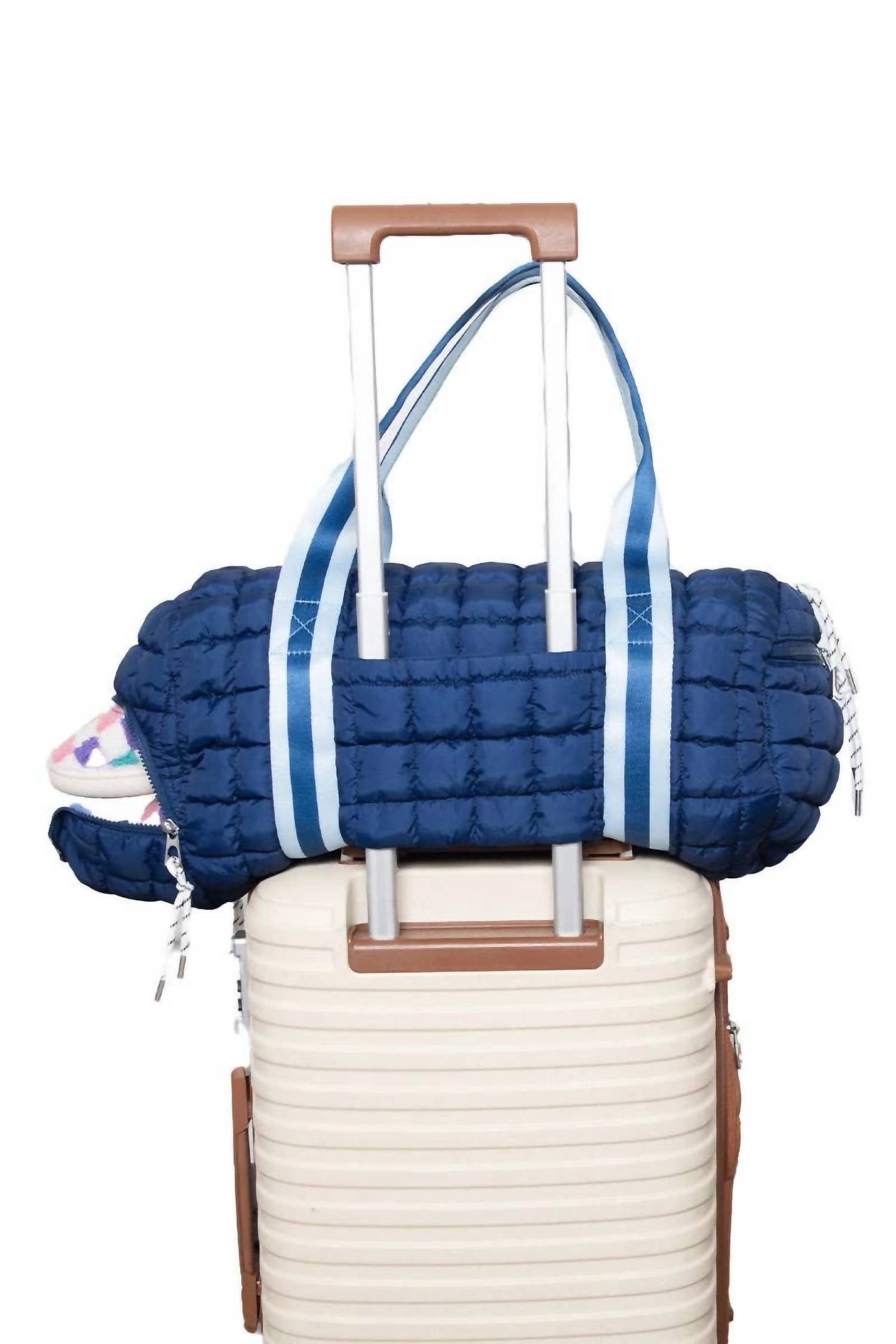 Katydid - Women's Striped Quilted Weekender Bag