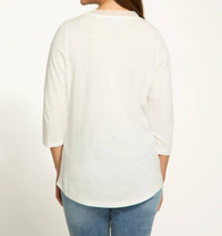 Fdj - V-neck Sheer Top