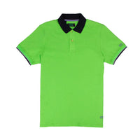 Eight X - Double Sided Black Collar With Multi Colored Stripes Polo