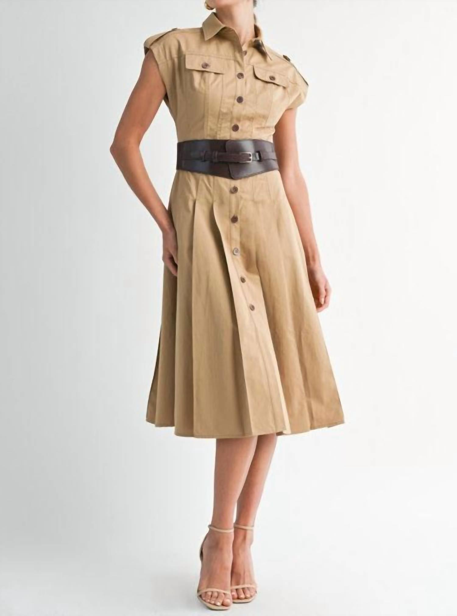 Eb Luxe - Georgia Down Shirt Dress