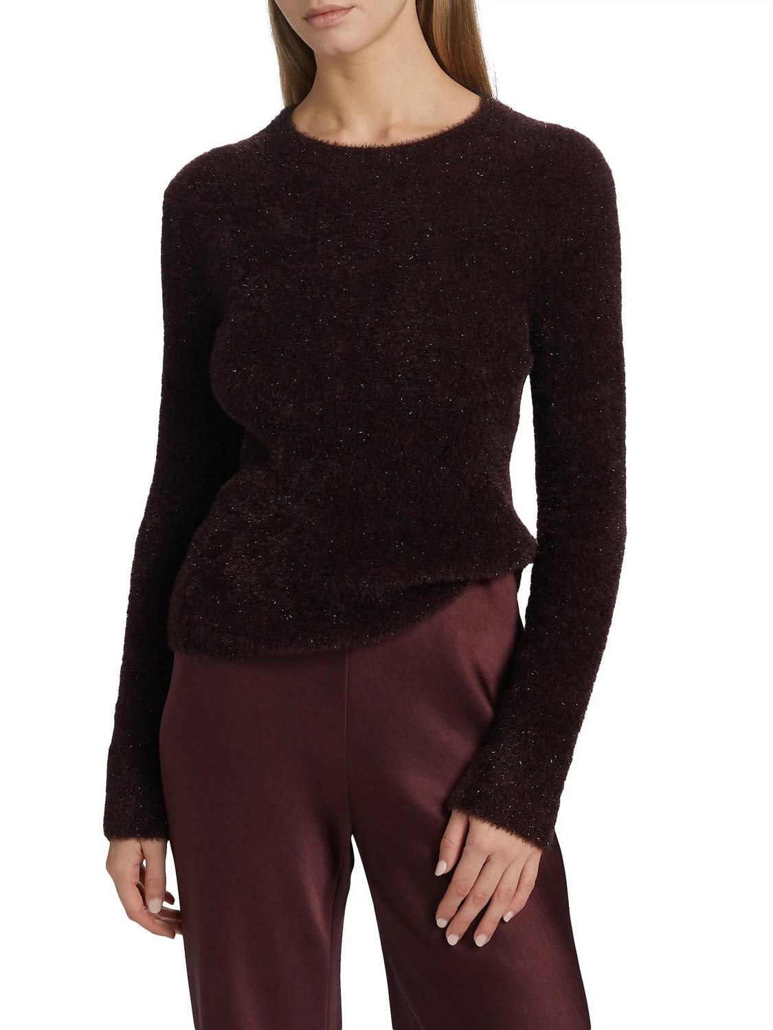 Vince - Metallic Eyelash Pullover Sweater