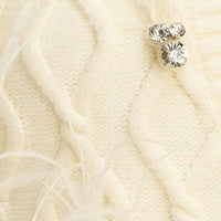 ALLISON NEW YORK Briar Sweater Top in ivory - women's sweater - detail view