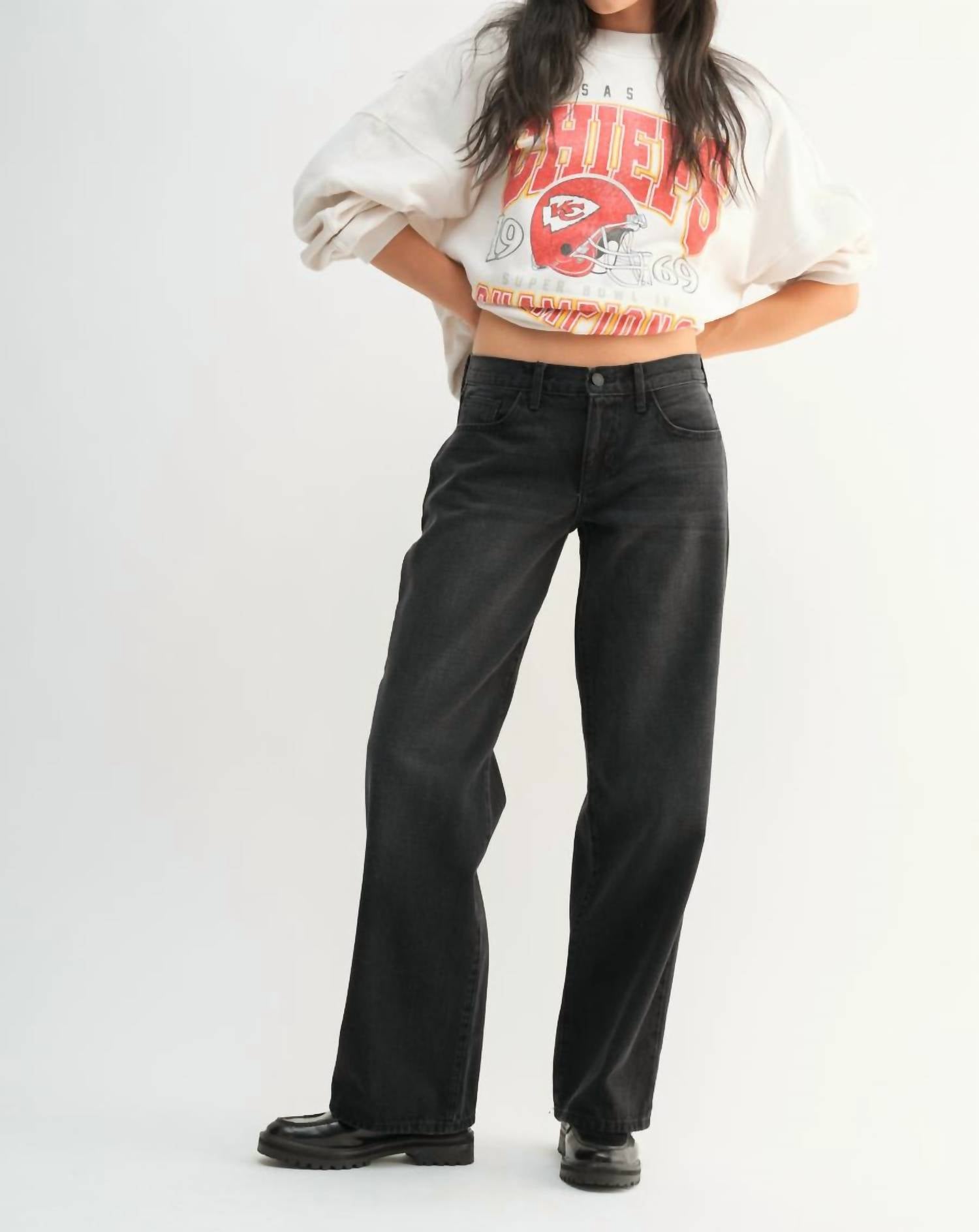 Just Black Denim - Low Rise Baggy Jeans