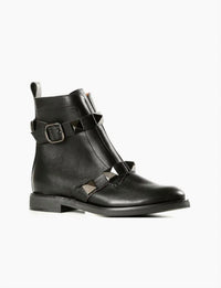 ALL BLACK Women's Pyramid Stud Boots in navy - women's shoe