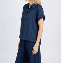 Nally & Millie - Ariel Short Cuffed Sleeves Polo