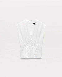 Rag & Bone - Ines Poplin Top In White
