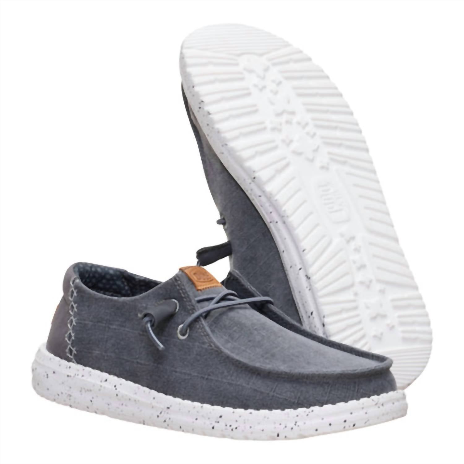 Hey Dude - Women's Wendy Chambray Grid Slip-on Loafers