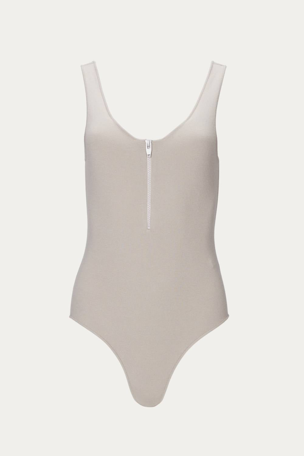 STRAP ZIP KNIT BODYSUIT