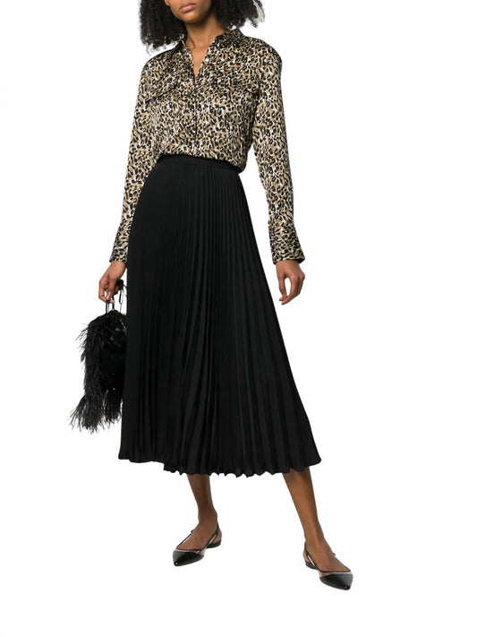 Valentino - Pleated Midi Skirt