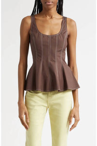 Veronica Beard - Charlie Peplum Tank Top