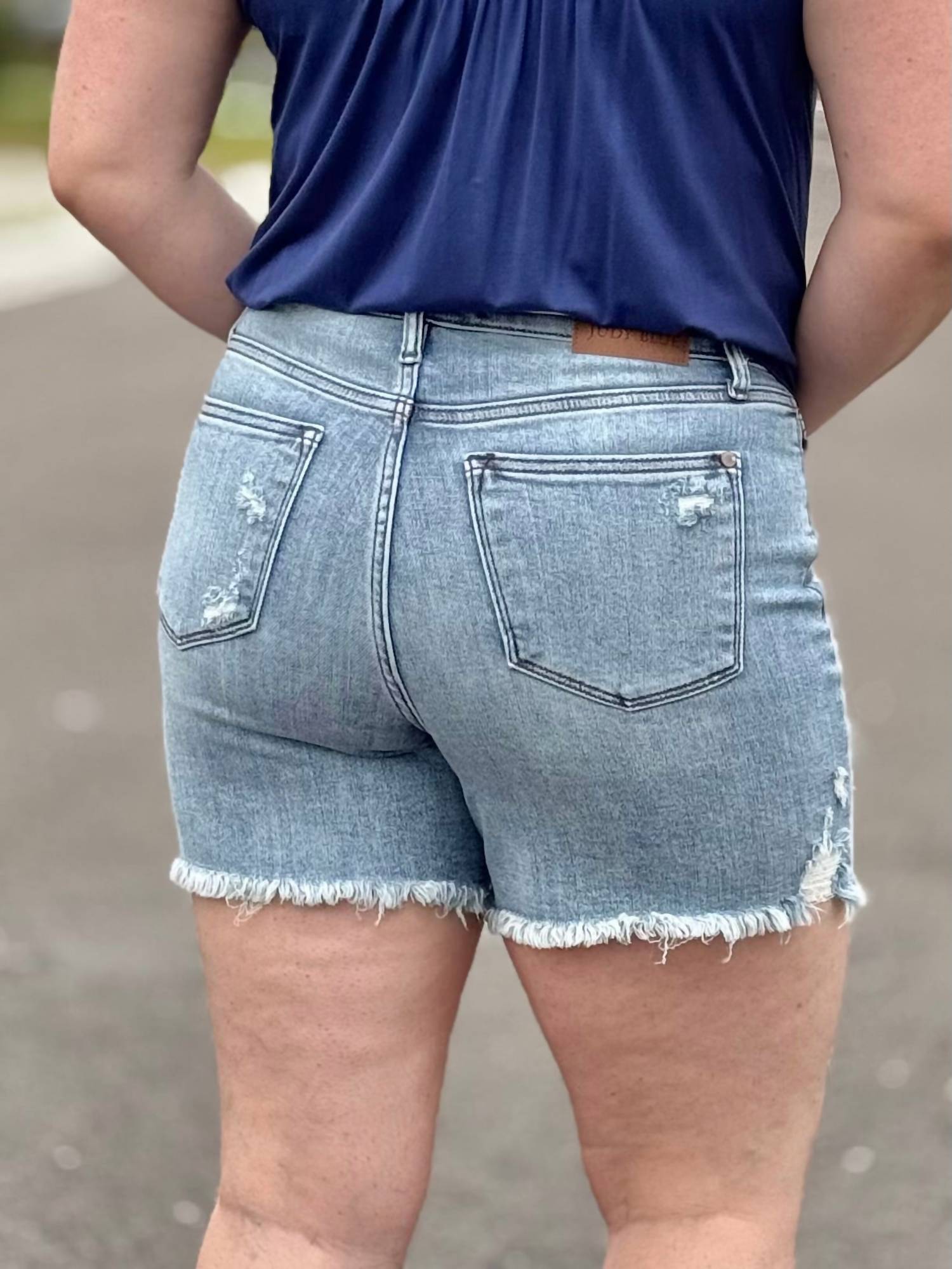 Judy Blue - Marty Distressed Denim Short